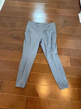 Gray Active Leggings with Side Pockets banana republic factory